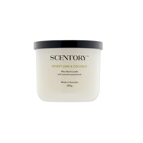 Scentory Soy Blend Desert Lime And Coconut Double Wicked Candle