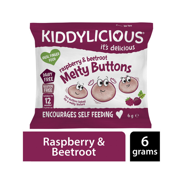 Kiddylicious Buttons Raspberry & Beetroot 30G - Tesco Groceries