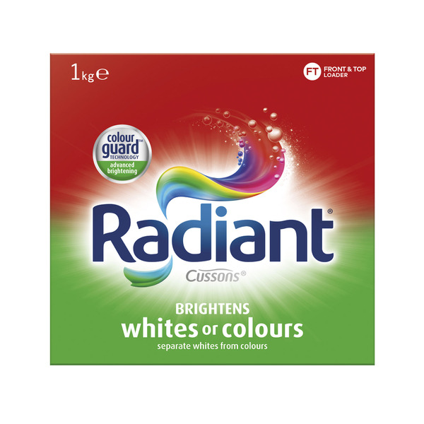 Radiant Whites Or Colours Laundry Powder Washing Detergent