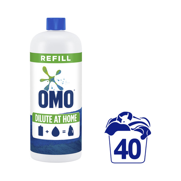 OMO Active Clean Laundry Liquid Dilute at Home Refill 40 Washes