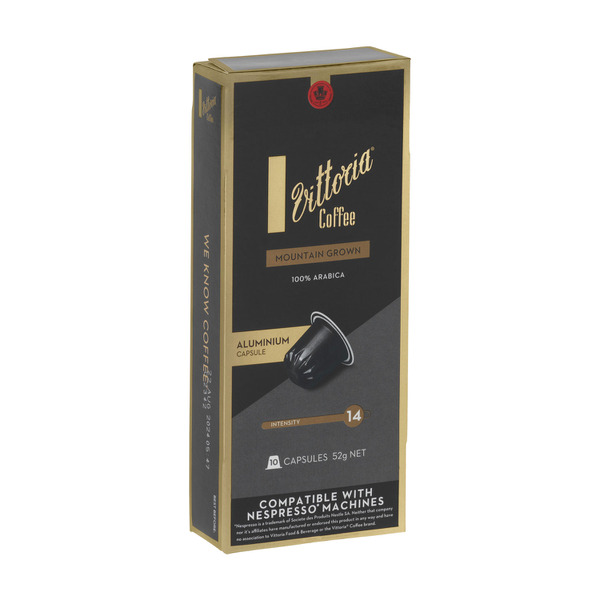 Vittoria Mountain Grown Nespresso Compatible Coffee Capsules