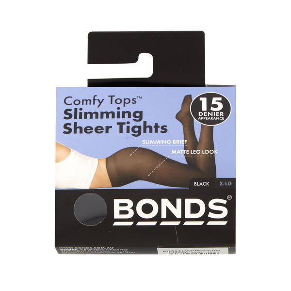 Bonds Sheer Pantyhose Slim Black Large