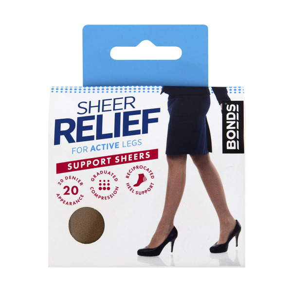 Sheer Relief 32800 Pantyhose Beige Tall