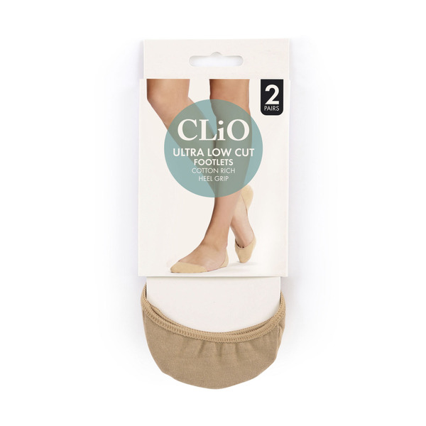 Clio Ultra Low Cut Footlet Natural One Size