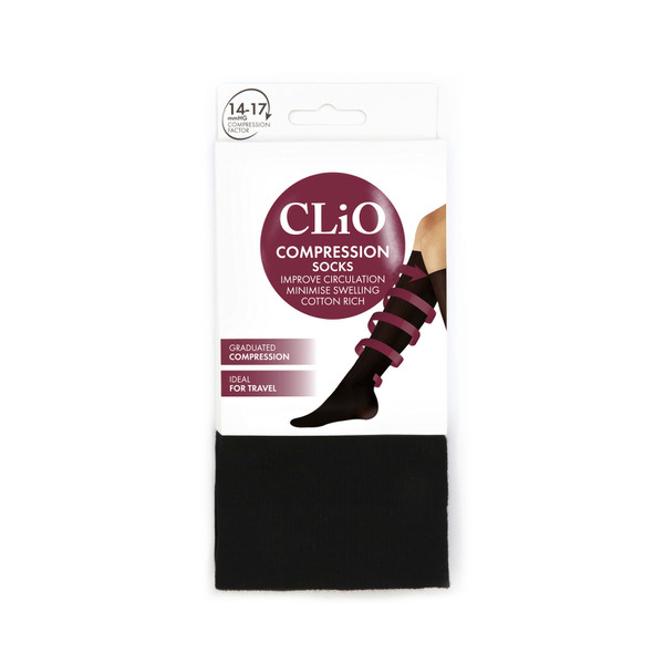 Clio Travel Sockblack 3-8