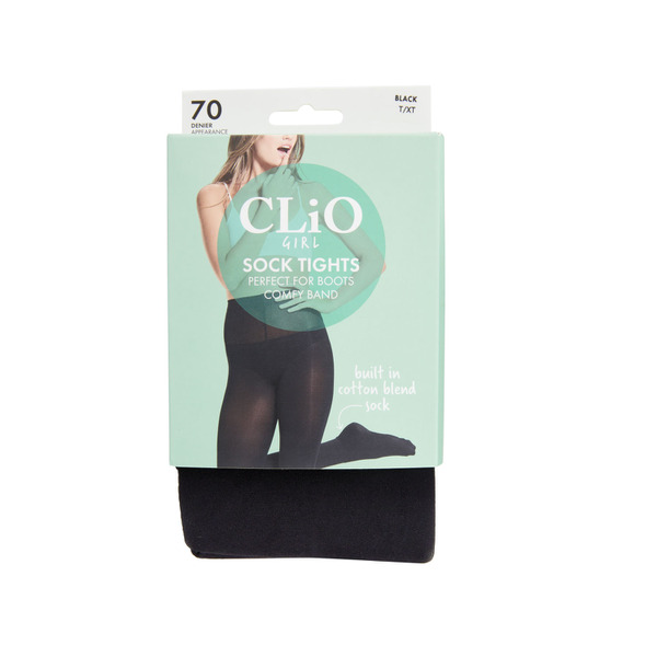 Clio Girl Sock Tights 70Dblack Tall/X-Tall