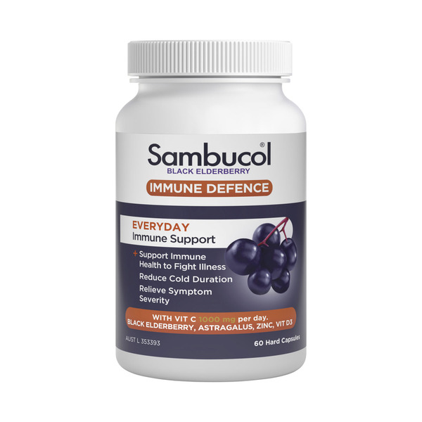 Sambucol Immune Defense Everyday Capsules | 1 pack