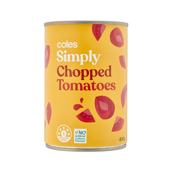 Coles Simply Chopped Tomatoes Canned