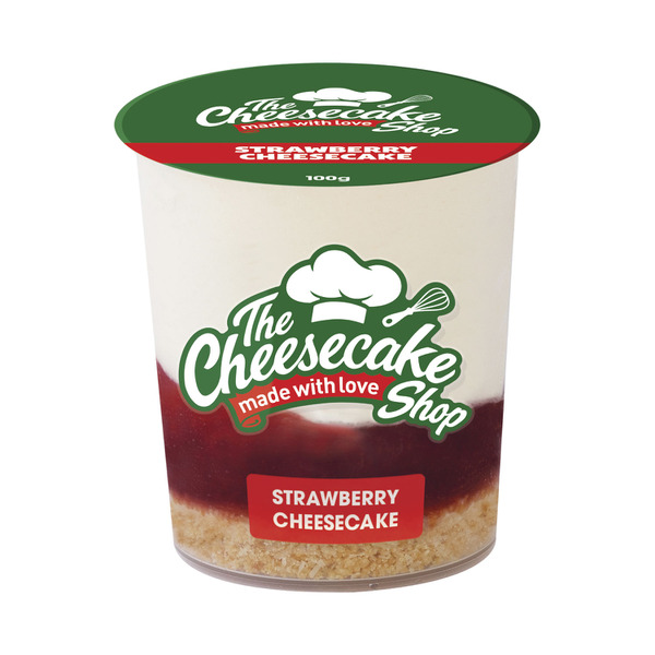 THE CHEESECAKE SHOP CHEESECAKE CUP STRAWBERRY