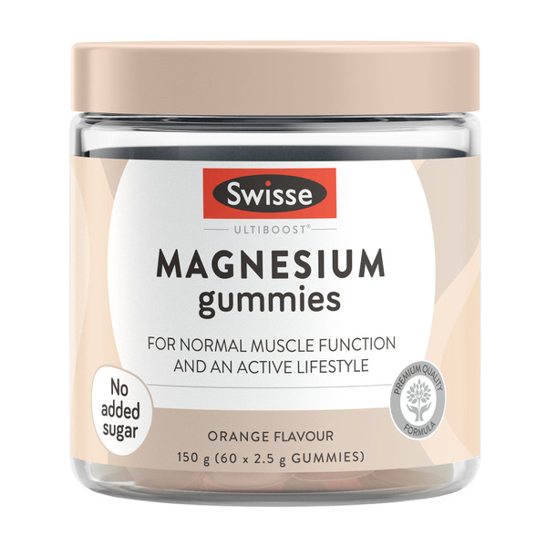 Swisse Ultiboost Magnesium Gummies Supports Normal Muscle Function and an Active Lifestyle