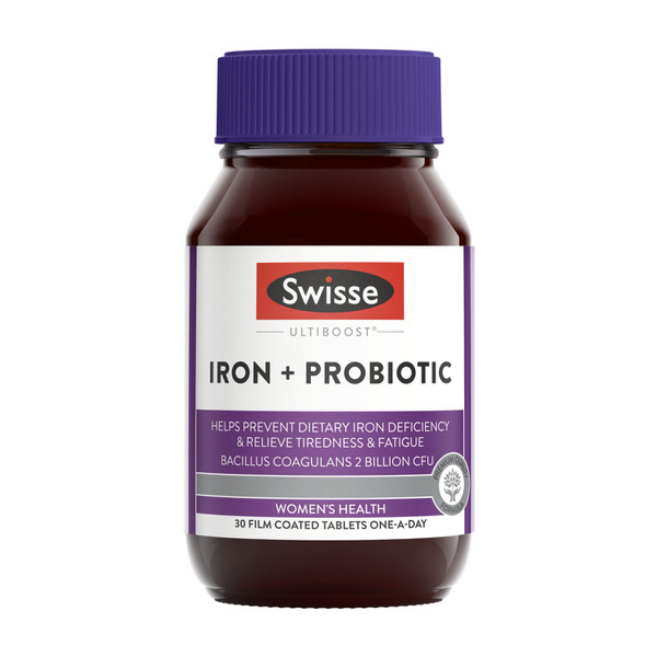 Swisse Ultiboost Iron + Probiotic For Women's Health