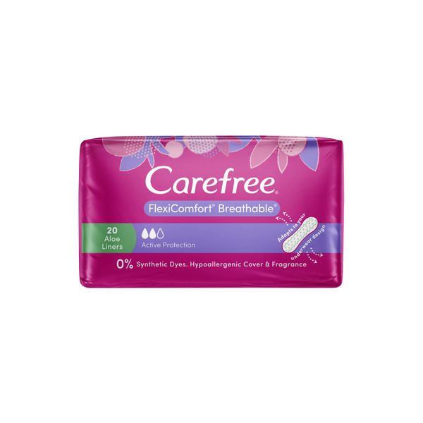 Carefree FlexiComfort Aloe Vera Panty Liners