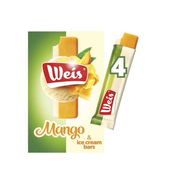 Weis Mango Ice Cream Bars 4 Pack