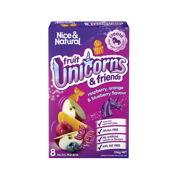 Nice & Natural Fruit Unicorn Raspberry Orange