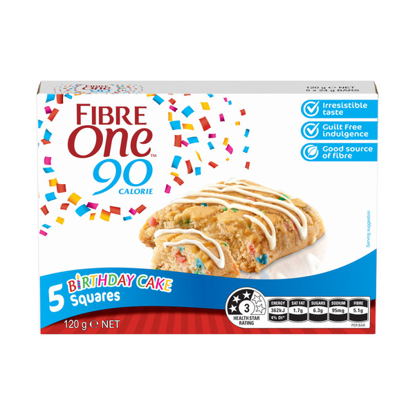 Fibre One Squares Birthday Cake