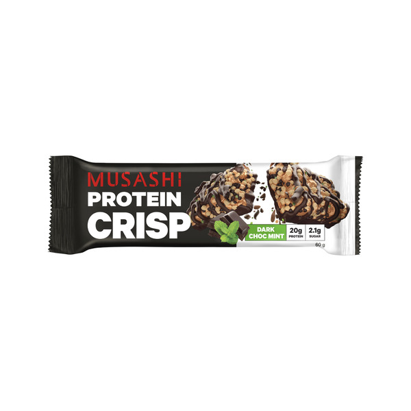 Musashi Protein Crisp Bar Dark Choc Mint