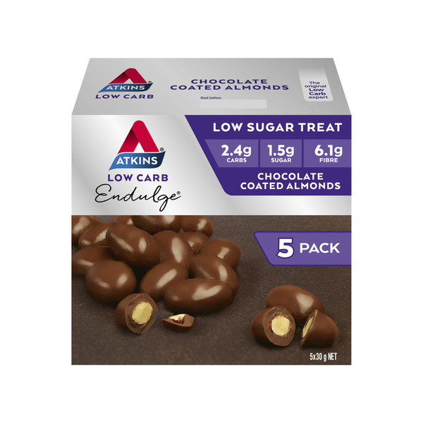 Atkins Low Carb Endulge Chocolate Coated Almonds 5x30g