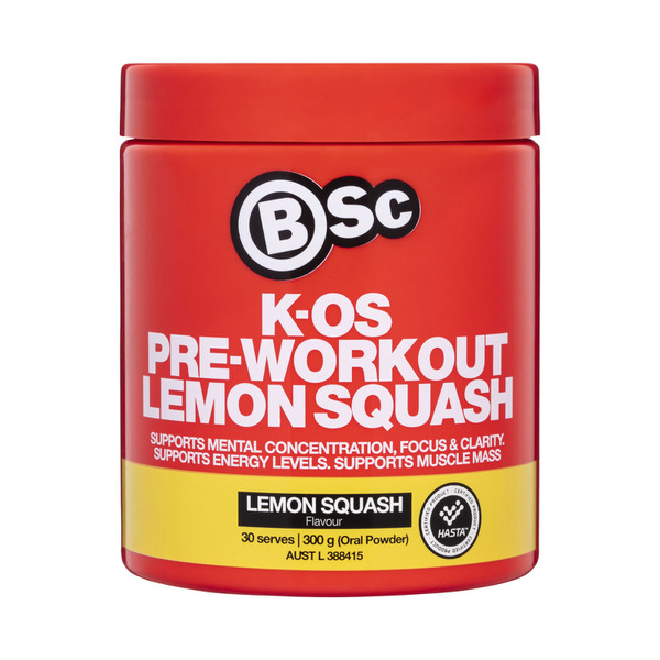 BSc Bodyscience K-OS Pre-Workout Lemon Squash