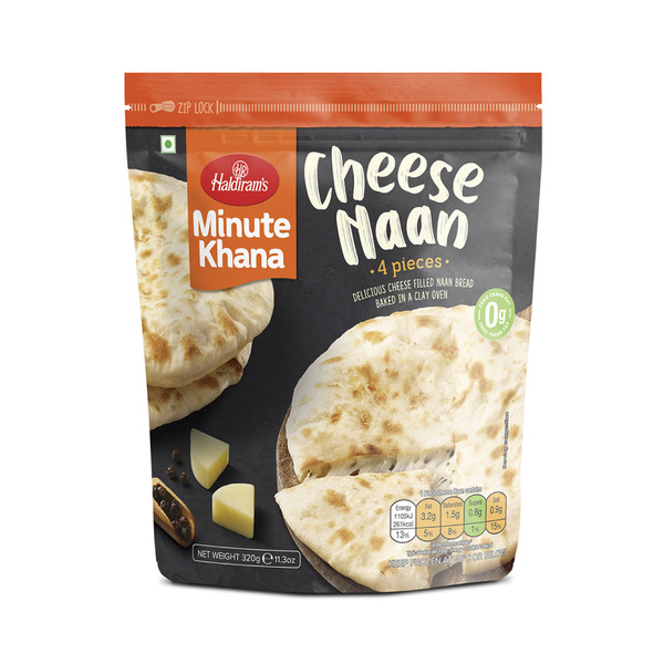 Haldirams Cheese Naan 4pack 320g