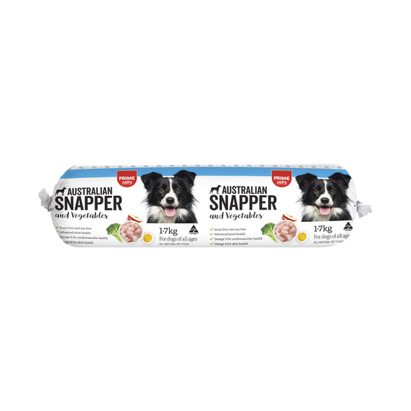 Prime 100 Australian Snapper & Vegetables Dog Roll Dog Food | 1.7kg