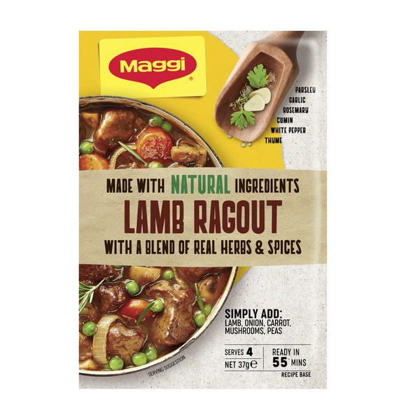 Calories in Maggi Lamb Ragout Recipe Base calcount