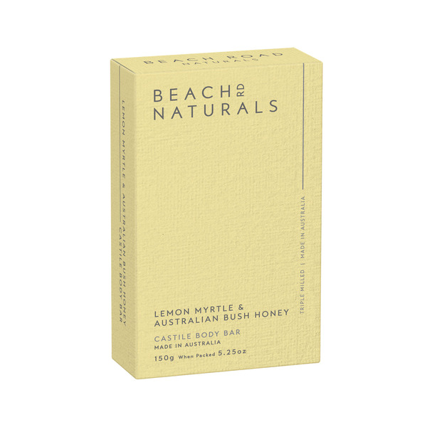 Beach Road Naturals Lemon Myrtle & Australian Bush Honey Castile Body Bar