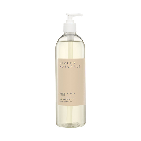 Beach Road Naturals Basil Lime & Mandarin Castile Body Wash