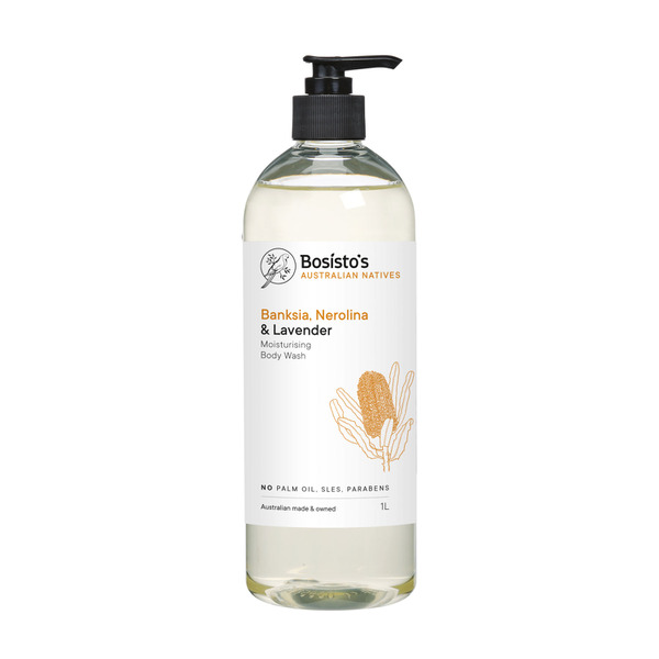 Bosistos Banksia Nerolina & Lavender Body Wash Pump