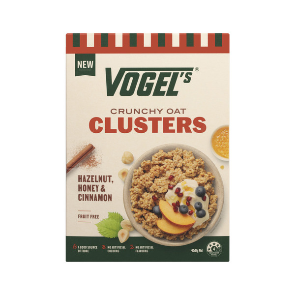 Vogel's Hazelnut Honey And Cinnamon Crunchy Clusters