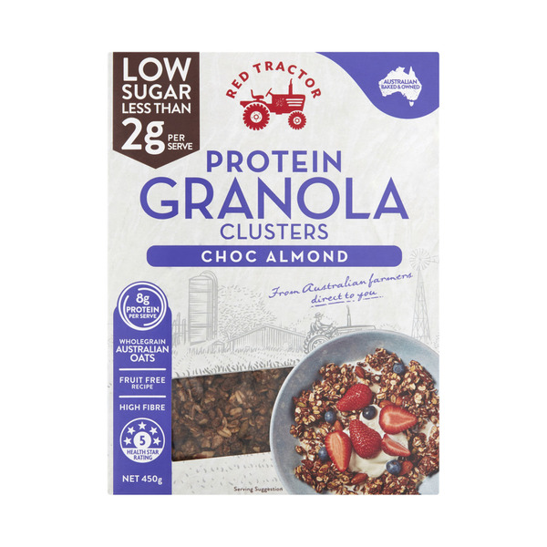 Red Tractor Protein Low Sugar Granola Choc Almond