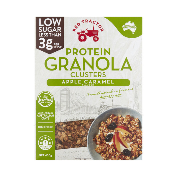 Red Tractor Protein Low Sugar Granola Apple Caramel