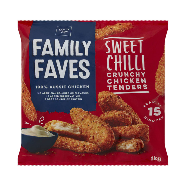 Calories in Family Fave's Sweet Chilli Chicken Tenders