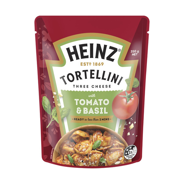 Buy Heinz Tortellini Three Cheese Pasta Meal Tomato Basil 350g