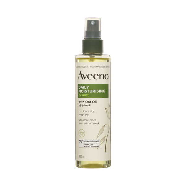 Aveeno Daily Moisturising Vitamin E Jojoba Oil Shea Butter Body Oil Mist Spray Dry Rough Sensitive Skin