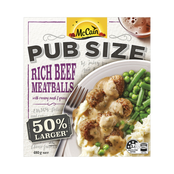 McCain Pub Size Rich Beef Meatballs