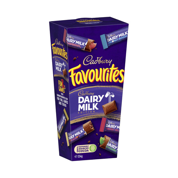 Buy Cadbury Favourites Boxed Chocolate 334g Coles