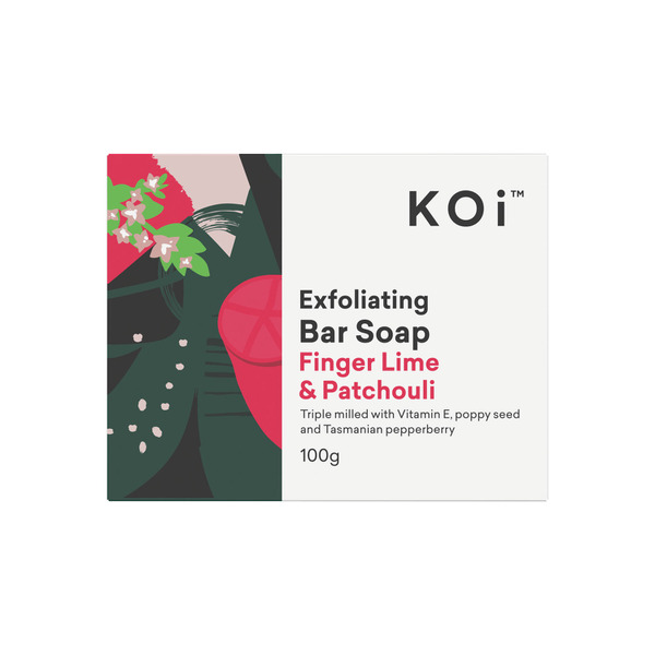 KOi Finger Lime & Patchouli Exfoliating Bar Soap