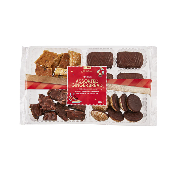 Coles Festive Assorted Gingerbread | 500g