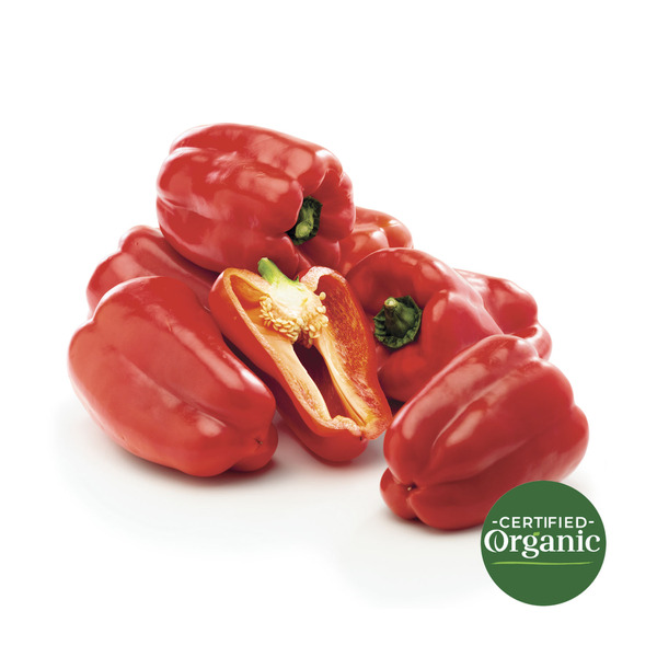 Coles Organic Red Capsicum | approx. 200g each