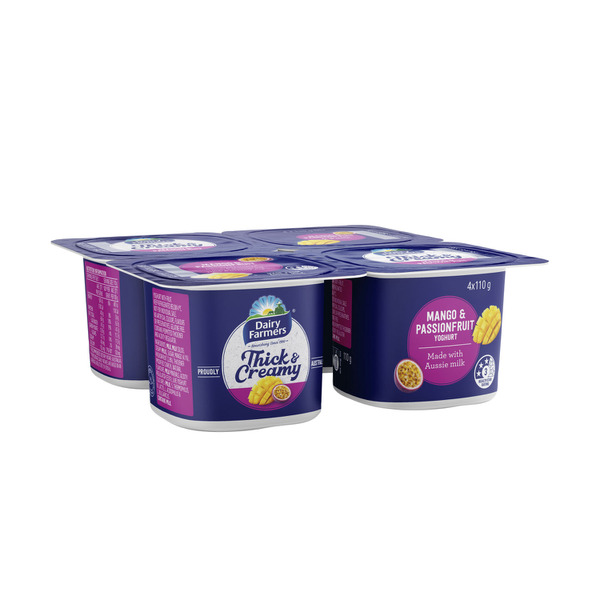 Thick & Creamy Yoghurt Mango Passionfruit 4 pack