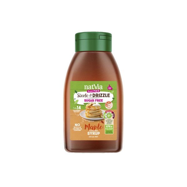 Buy Natvia No Added Sugar Maple Syrup 250mL Coles   4382678 