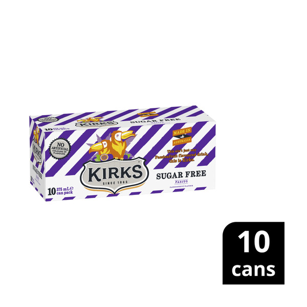 Kirks Drink Pasito Sugar Free 10x375mL