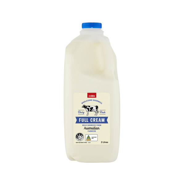 Coles Full Cream Milk | 2L