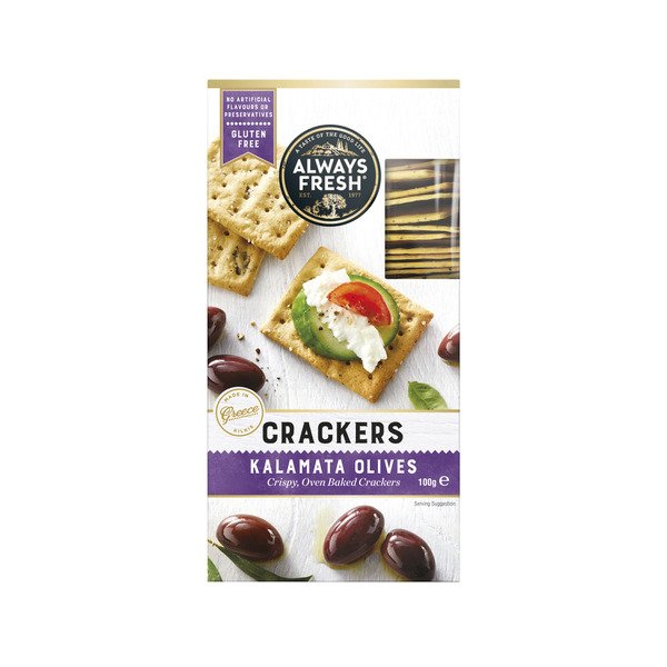 Always Fresh Crackers Kalamata Olive | 100g