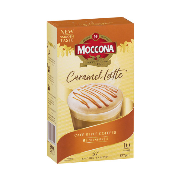 Moccona Cafe Classics Caramel Latte Sachets