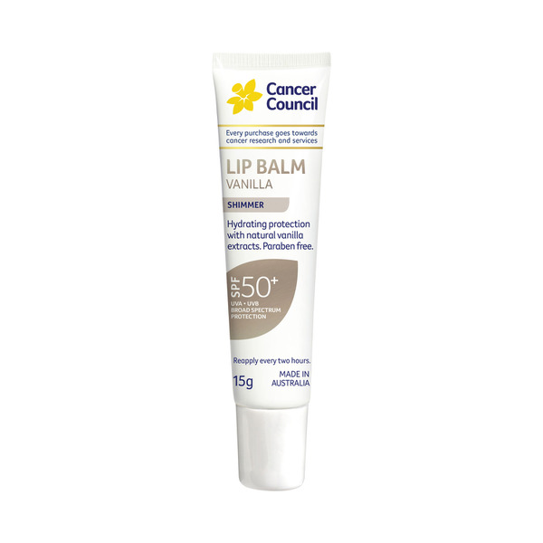 Cancer Council Face Day Wear Lip Balm SPF 50+ Vanilla