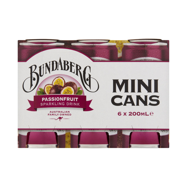 Bundaberg Brewed Passionfruit 6x200mL