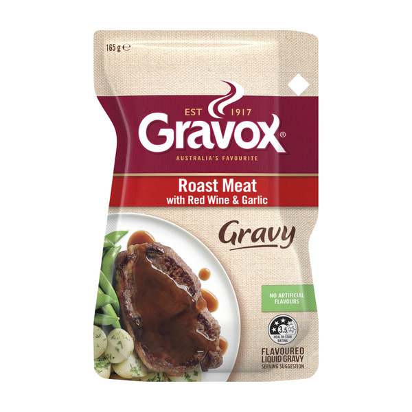 Gravox Roast Meat With Red Wine & Garlic Liquid Gravy Pouch