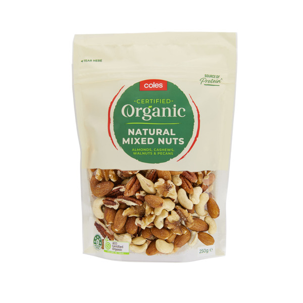 Buy Coles Organic Mixed Nuts 250g | Coles