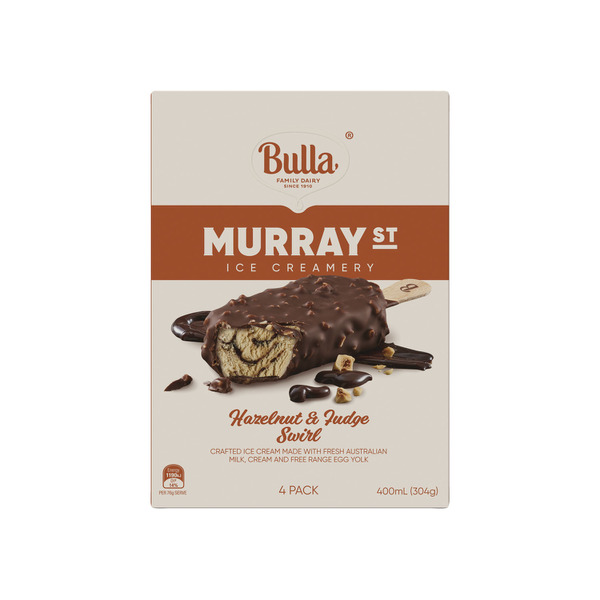 Bulla Murray St Hazelnut Fudge 4 Pack